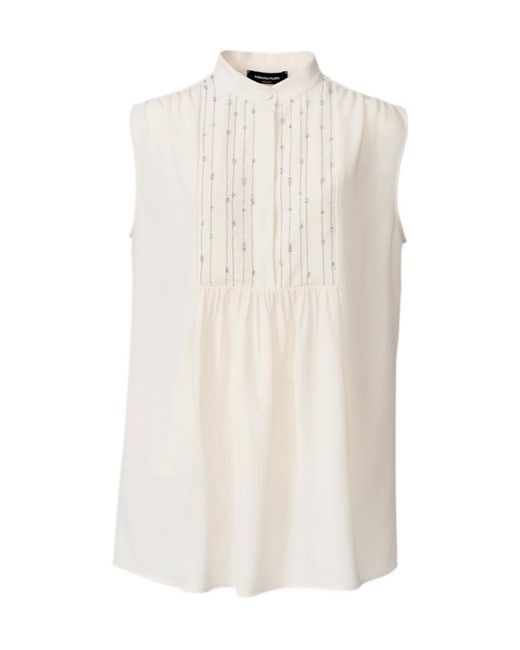Fabiana Filippi White Sleeveless Shirt