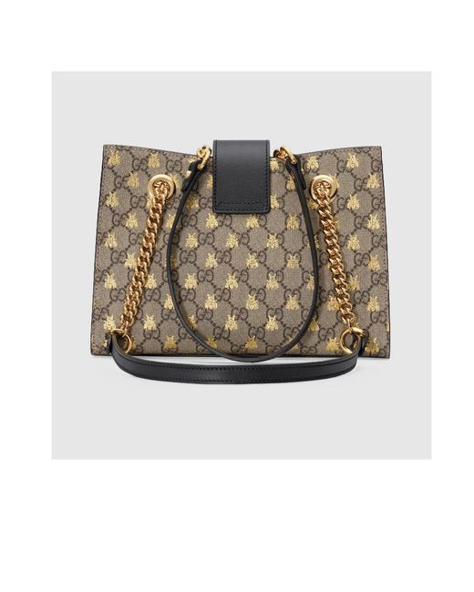 Gucci Multicolor Padlock Small Gg Bees Shoulder Bag