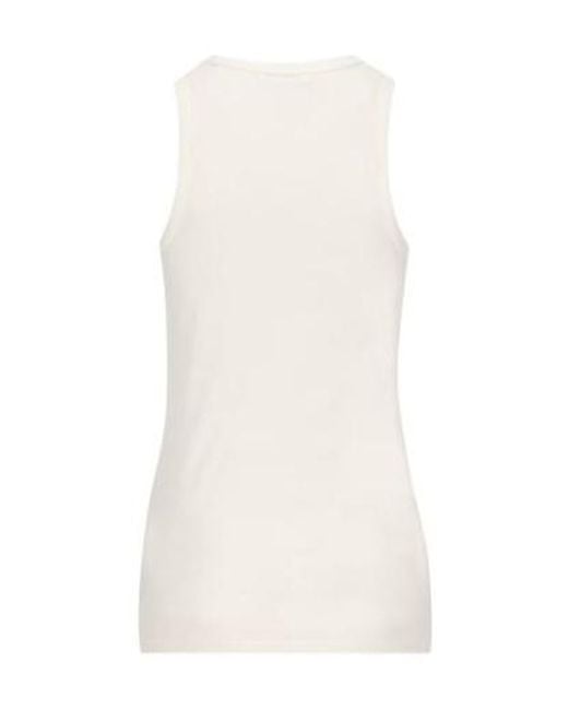 Jil Sander White Sleeveless Tank Top