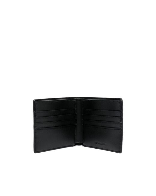 MICHAEL Michael Kors Black Hudson Slim Billfold Wallet for men