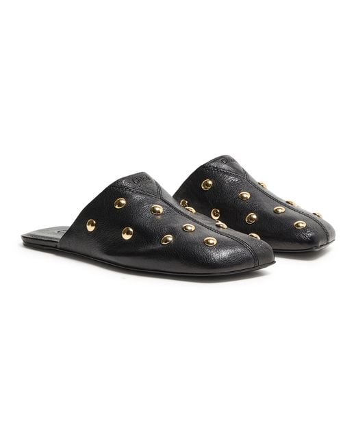 Chloé Black Mules With Decorative Touches