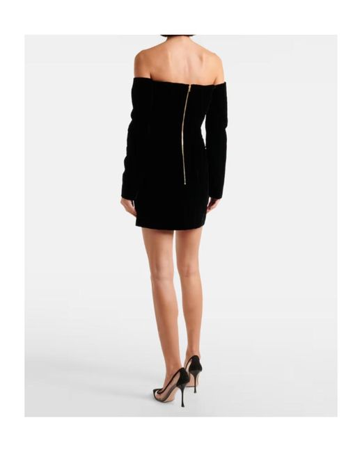 Nina Ricci Black Off-Shoulder Corset Dress