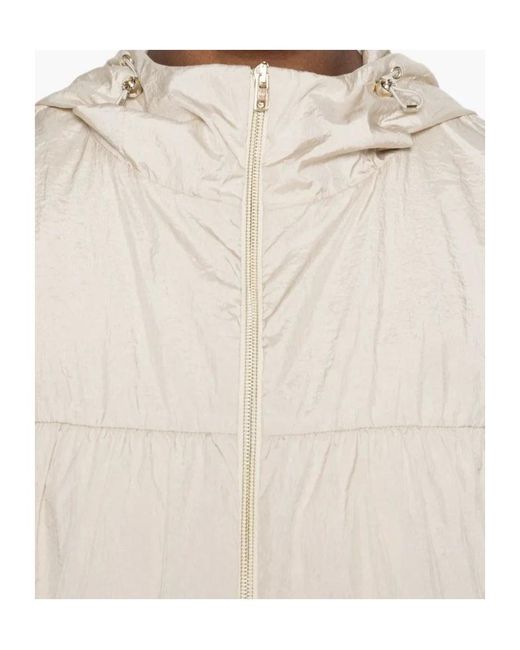 Herno White Ruffled Jacket