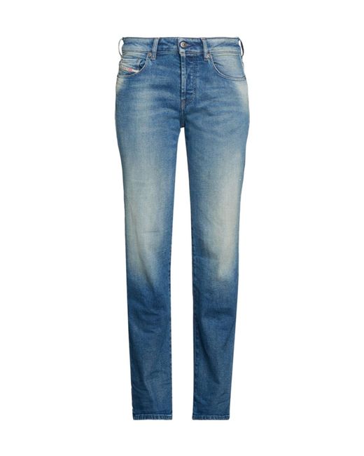 DIESEL Blue Straight-Leg Jeans