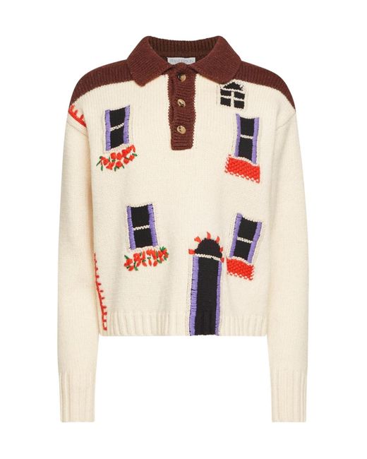 J.W. Anderson Multicolor Jw Anderson House Intarsia Polo Jumper