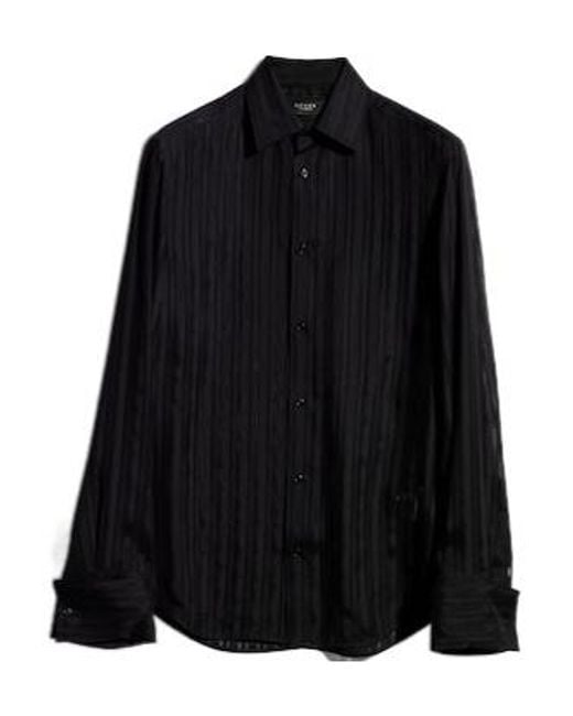 Gucci Black Striped Gauze Shirt for men