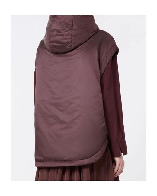 Max Mara Purple The Cube Sleeveless Jacket