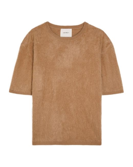 Lisa Yang Brown Cashmere Top