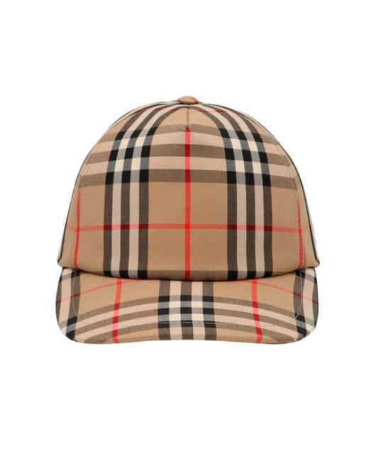 Burberry Natural Vintage Check Baseball Cap