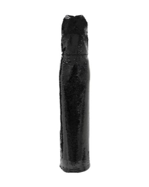 Safiyaa Black Santina Sequined Gown