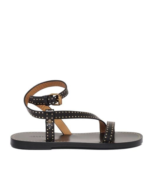 Isabel Marant Multicolor Studded Buckled Sandals