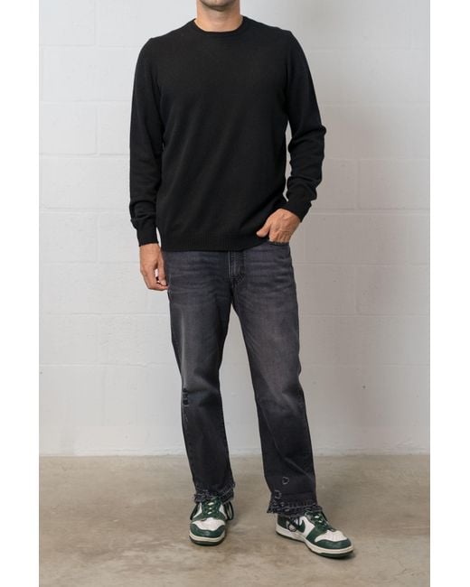 Avant Toi Black Long-Sleeved Sweater for men