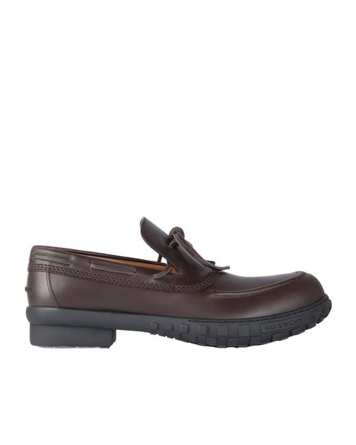 Givenchy Brown Echo Boat Shoes for men