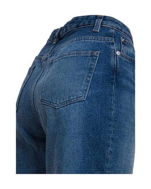 A.P.C. Blue Elisabeth Straight Leg Jeans