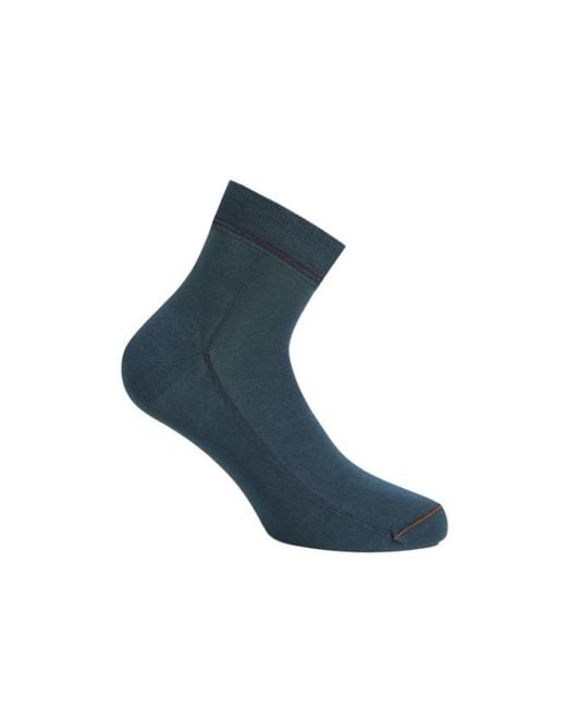 Zegna Blue Cotton Blend Socks for men