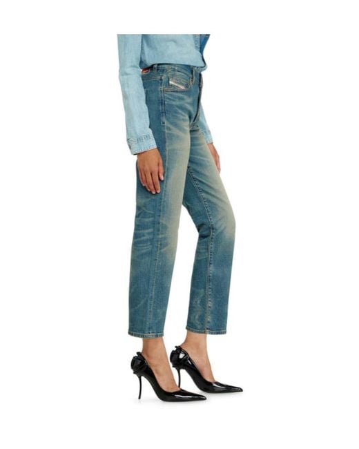 DIESEL Blue 1981 D-Went Straight-Leg Jeans