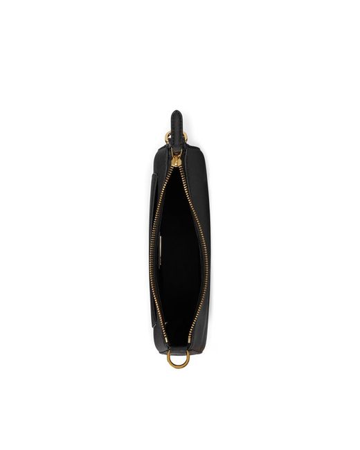 Ralph Lauren Black Danni Leather Shoulder Bag