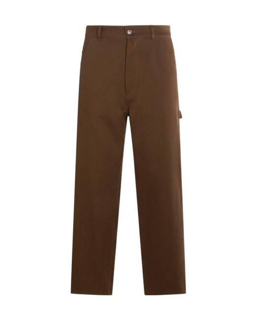 Moschino Brown Belt Loop Casual Pants for men