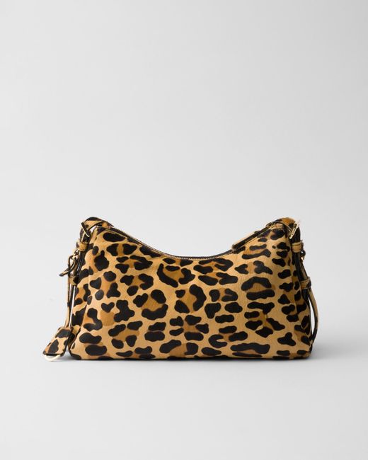 Prada Brown Aimèe Medium Printed Leather Shoulder Bag