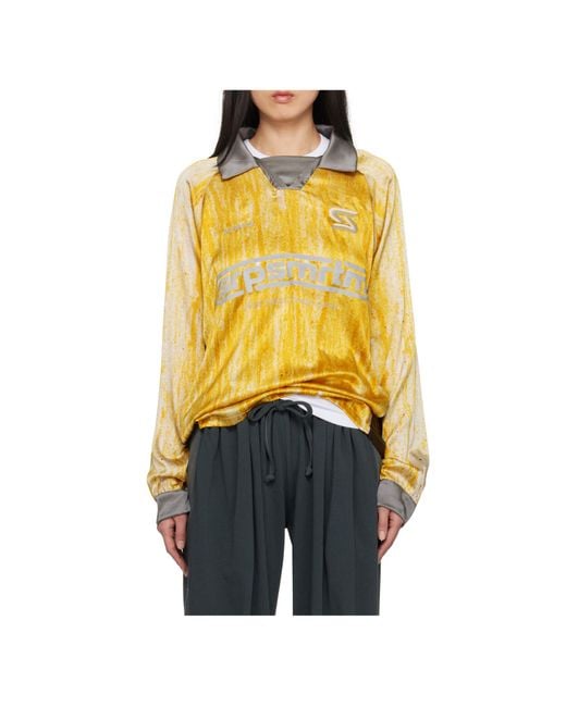 Serapis Yellow Drips Polo T-Shirt