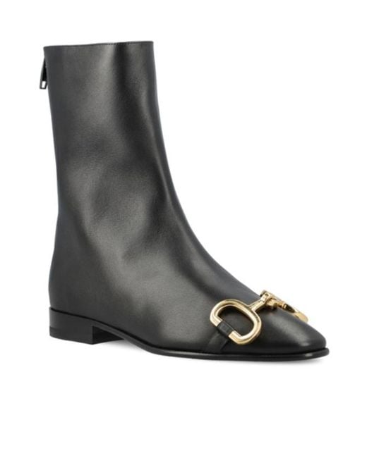 Céline Black Vivi Zipper Boots