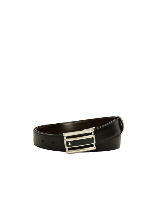Montblanc White Buckle Reversible Belt for men