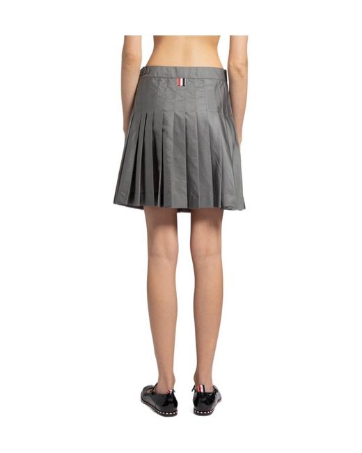 Thom Browne Black Ripstop Mini Skirt