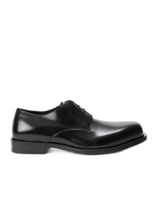 Loewe Black Bobine Lace-Up Derby Shoes for men