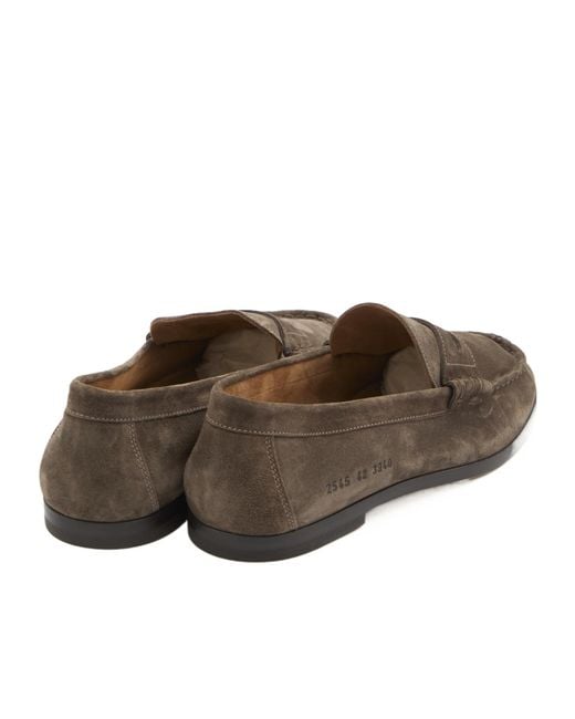 Common Projects Brown Almond Toe Loafers for men