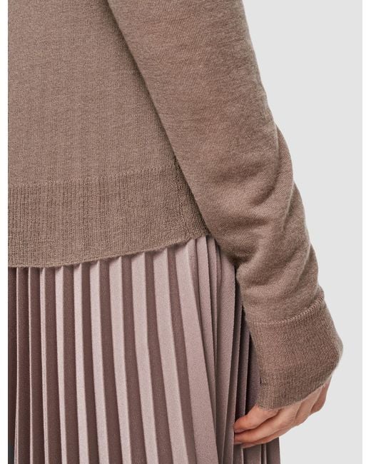 Joseph Brown Cashmere Crew-Neck Top