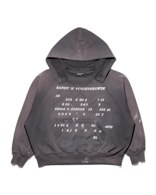Enfants Riches Deprimes Gray Enfants Riches Déprimés Distressed Hoodie for men