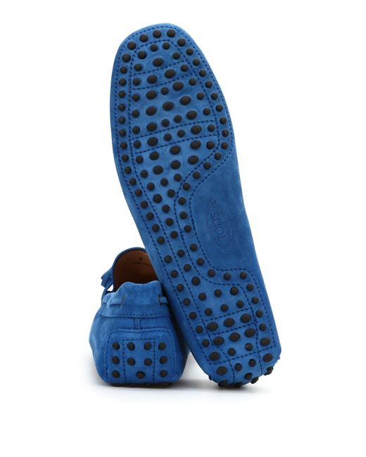 Tod's Blue Logo Details Business Casual Shoes for men