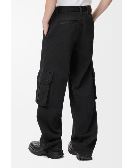 Loewe Black Straight-Leg Cargo Trousers for men