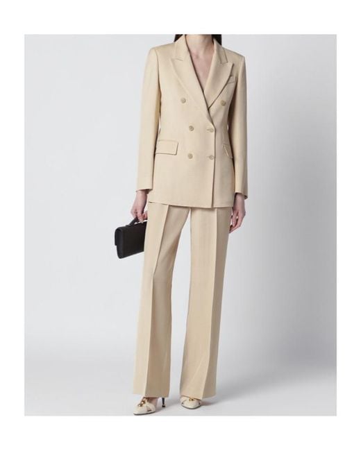 P.A.R.O.S.H. Natural Double-Breasted Jacket