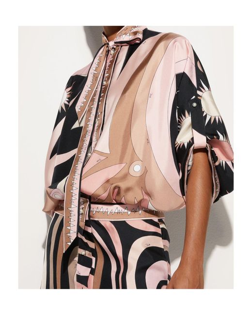 Emilio Pucci Multicolor Pucci Graphic Print Dress