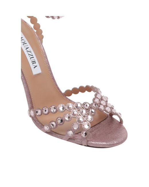 Aquazzura Pink Stiletto-Heeled Sandals