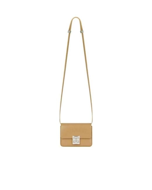 Givenchy Metallic Logo-Buckle Leather Crossbody Bag