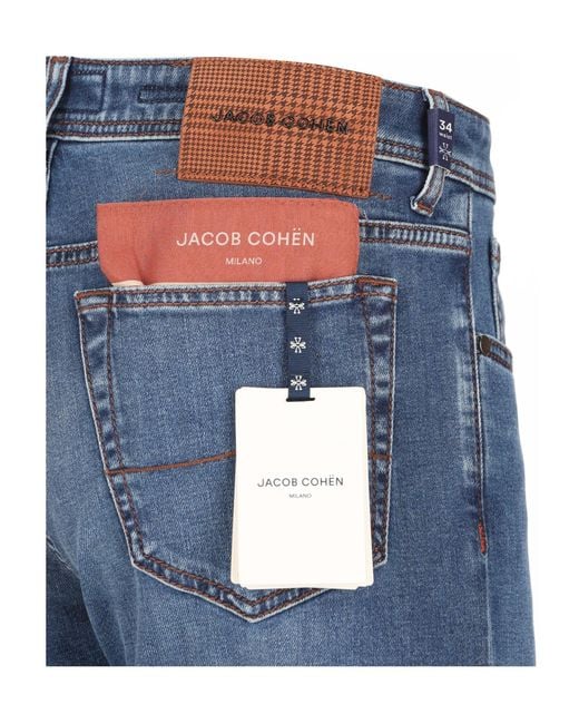 Jacob Cohen Blue Regular Tapered Jeans for men