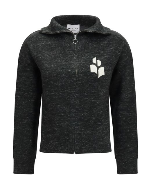 Isabel Marant Black Isabel Marant Étoile Koxy Zip-Up Cardigan