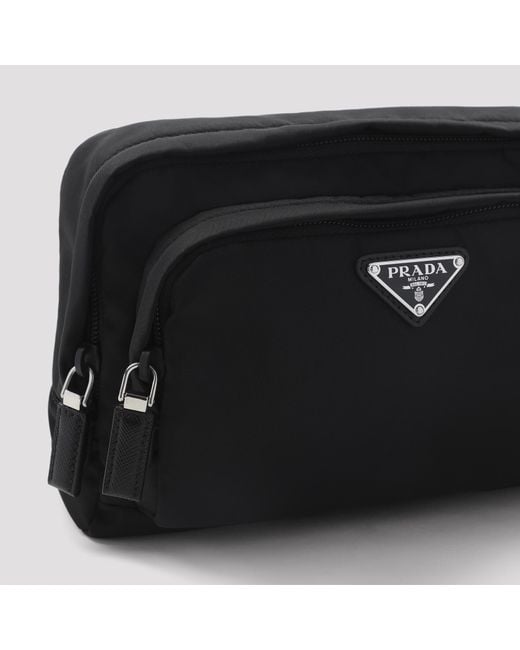 Prada Black Logo Clutch for men