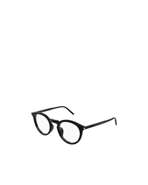 Saint Laurent White Eyewear Oval Frame Glasses for men