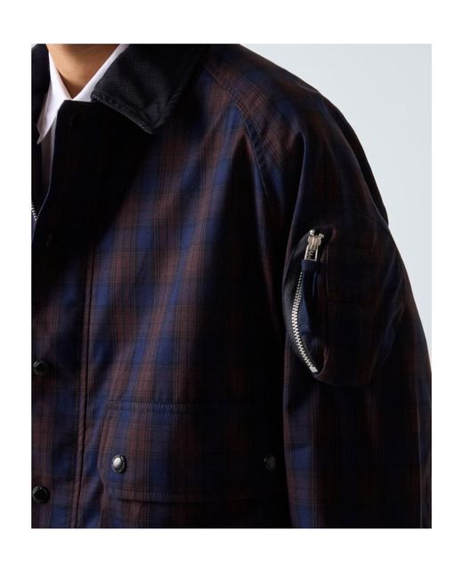 Comme des Garçons Blue Long-Sleeved Casual Jacket for men