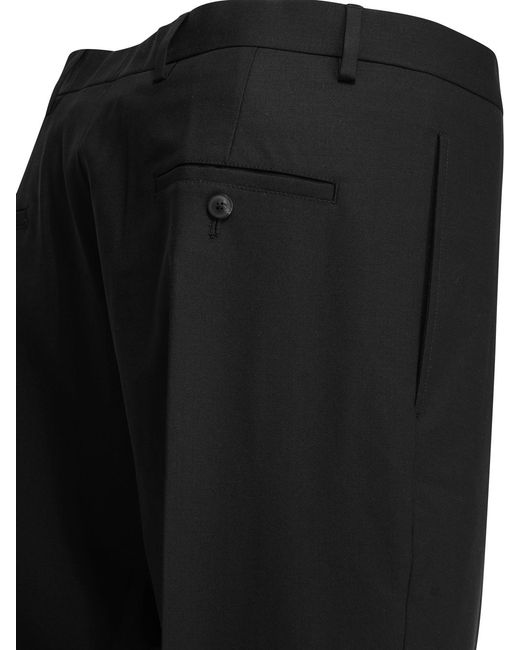 Rick Owens Black Astaires Pressed-Crease Straight-Leg Trousers for men