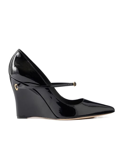 JENNIFER CHAMANDI Black Patent-Leather Pumps