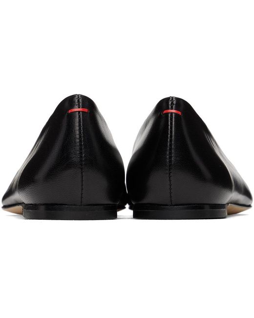 Aeyde Black Logo Ballet Shoes