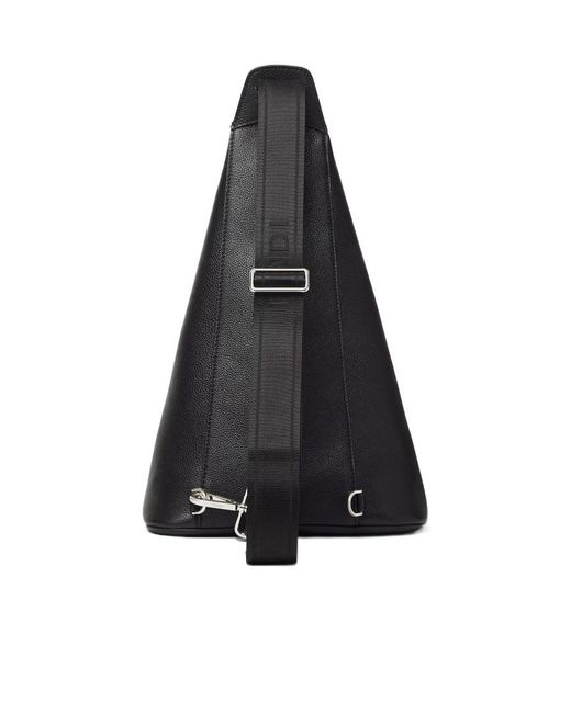Fendi Black Roma Cono Large One-Shoulder Backpack for men