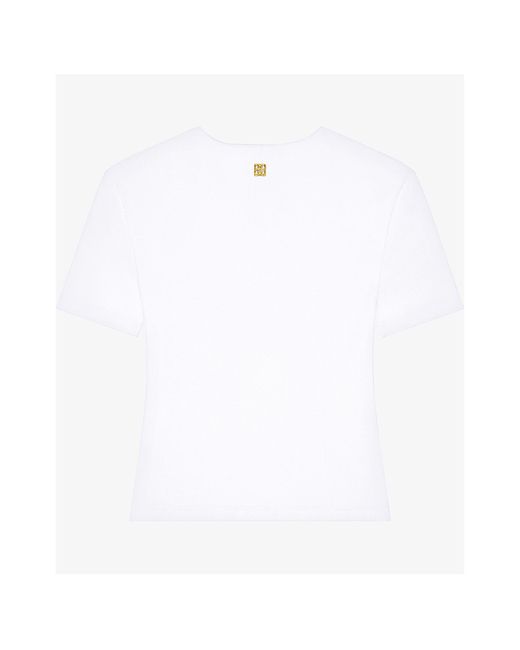 Givenchy White Slim Fit T-Shirt