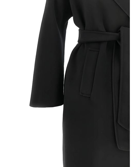 Weekend by Maxmara Black Civada Belted Coat