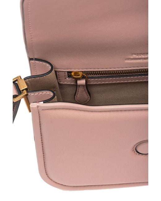 Pinko Pink Love Birds Foldover-Top Shoulder Bag