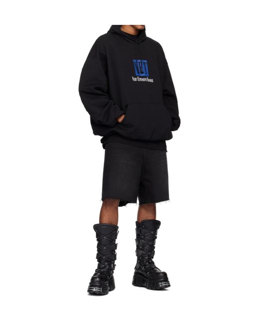 Vetements Black X New Rock Collaboration Tower Mid-Calf Boots for men